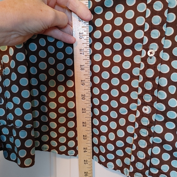 Boden Classic Button down in Brown and Blue, Size US 8-10 or UK 14 - Picture 4 of 7
